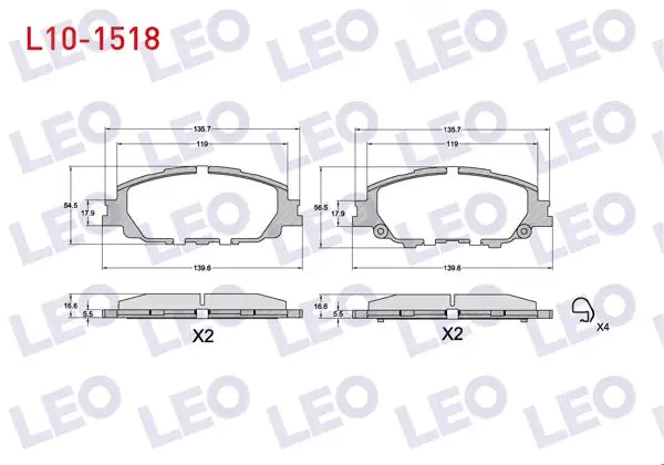Fren Balata Ön Toyota Corolla 2020-/ Yaris Cross 2022 -
