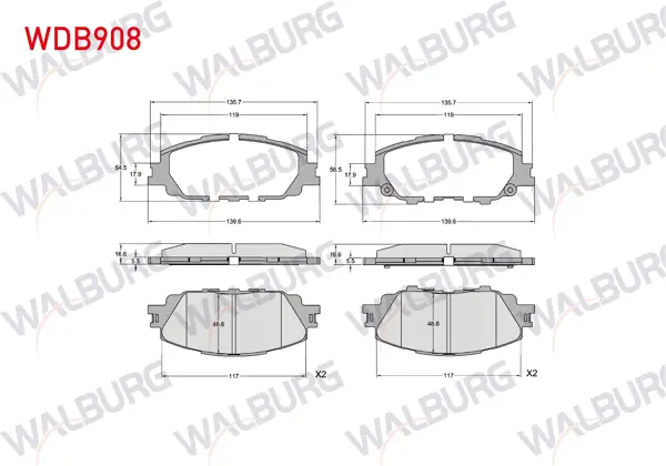 Fren Balata Ön Toyota Corolla 2020-/ Yaris Cross 2022 -