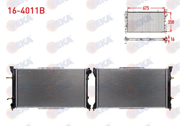 Su Radyatörü Brazing Subaru Legacy 1.8İ-2.0İ-2.2İ A-T 1994-1999