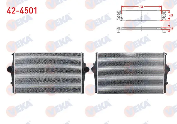 Turbo Radyatörü (Intercooler) Volvo S60 I 2.0 T-2.4 D5-2.4 T5 2000-2010 / S80 I 2.0 T-2.4 D5-2.8 T6 1998-2006 / V70 II 2.4 D5 2000-2007 / Xc70 I 2.4 D5 4X4 1997-2007