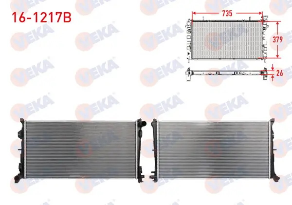 Su Radyatörü Brazing Chrysler Voyager IV (Rg, Rs) 2.8 Crd 2004-2008 M-T