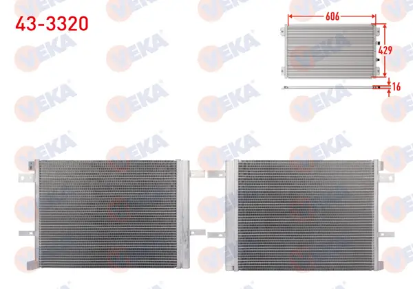 Klima Radyatörü Peugeot Rifter 18-/ 3008-5008 17-/ 508 18-/ Traveller 16-/ Citroen C5 Aircross 18-/ Berlingo K9 18-/ Opel Astra L 23-/ Combo K9 19-/ Ds 7 17-/ Ds9 20-/ 1.2, 1.6 Puretech / 1.5, 1.6 Bluehdı