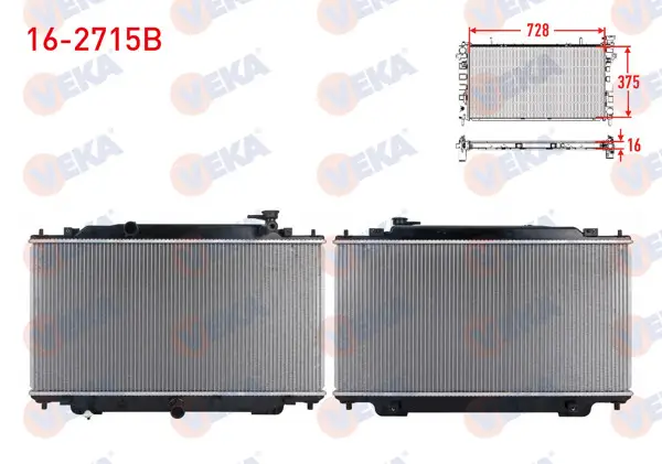 Su Radyatörü Brazing Mazda 3 (Bm) 1.5-1.6 2013 -