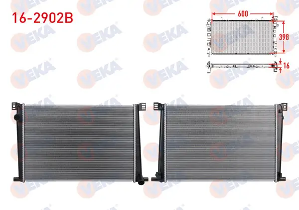 Su Radyatörü Brazing Mini Cooper (R56) 1.6İ A-T / M-T 2010-/ Countryman (R60) 1.6İ A-T / M-T 2010 -