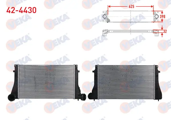 Turbo Radyatörü (Intercooler) Seat Leon 1.9 TDI 150 Hp 1999-2006