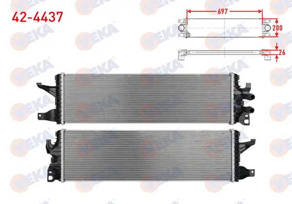 Turbo Radyatörü (Intercooler) Volkswagen Transporter T6 2.0 TDI 2016-2019