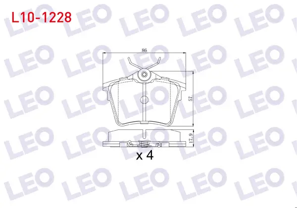 Fren Balata Arka Peugeot 407 (6D) 1.6 HDI 2004-2011 / Peugeot 407 (6D) 1.8İ 2004-2011 / Peugeot 407 (6D) 2.0İ 2004-2011 / Peugeot 407 (6D) 2.0 HDI 2004-2011