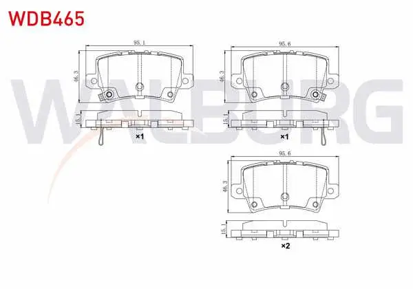Fren Balata Arka Ikazlı Honda Civic VIII 1.4 2005-2012 / Honda Civic VIII 1.8 2005-2012