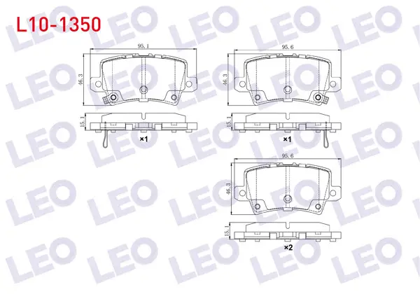 Fren Balata Arka Ikazlı Honda Civic VIII 1.4 2005-2012 / Honda Civic VIII 1.8 2005-2012