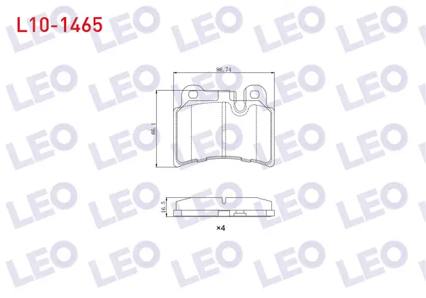 Fren Balata Arka Volkswagen Touareg (7La,7L6,7L7) 3.0 V6 TDI 2002-2010 / Touareg 3.2İ V6 2002-2010 / Touareg 5.0 V10 TDI 2002-2010