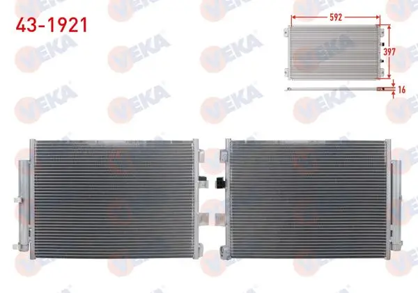 Klima Radyatörü Ford Tourneo Connect 1.5 TDCI-1.6 TDCI 2013 -