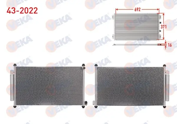 Klima Radyatörü Honda Civic Ix 1.6 I-Dtec 2012-2016