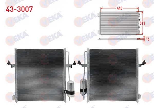 Klima Radyatörü Mitsubishi L200 2.5 Dıd 2005-(Yeni Tip, Uzun)