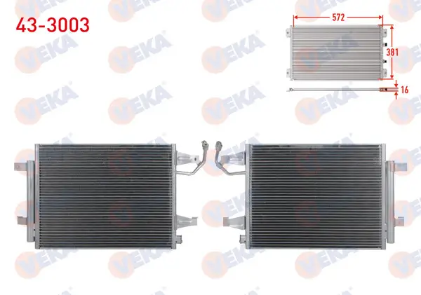 Klima Radyatörü Mitsubishi Colt VI (Z3_A,Z2_A) 1.1 M-T 2002-2012