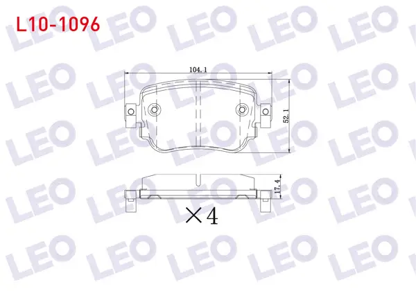 Fren Balata Arka Ikazlı Volkswagen Caddy IV 1.6 TDI 2015-/ Seat N (5F) 1.8 TSI 2012-/ 2.0 TDI 2012-/ N Cupra 2.0 TDI 2006-/ Skoda Octavia (5E3) 2.0 TDI 2012 -