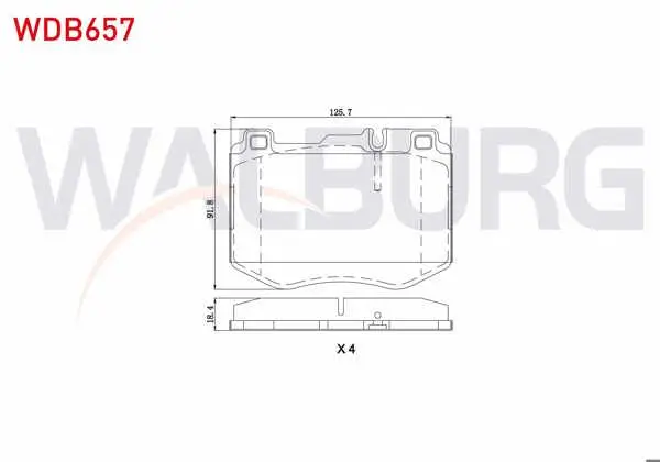 Fren Balata Ön Mercedes C Serisi (W205) C 250 Cgı 2014-/ C 250 Bluetec 2014-/ C 300 Bluetec 2014-/ E Serisi (W213) E 200 2016-/ E 220 D 2016-/ Glc (X253) 250 2015 -