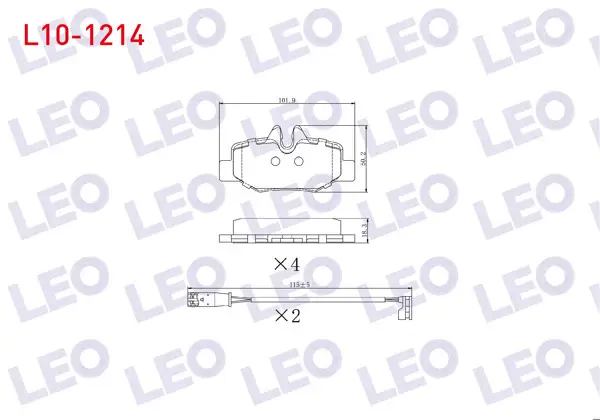 Fren Balata Arka Fişli Mercedes Vito (W639) 115 CDI 2003-2014 / Vito (W639) 110 CDI 2003-2014 / Viano (W639) 2.2 CDI 2003-2014 / Viano (W639) 2.0 CDI 2003-2014