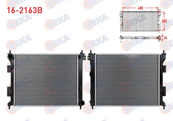 Su Radyatörü Brazing (5mm Fin) Hyundai i20 (Gb) 1.4 CRDI 2015 -