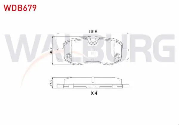 Fren Balata Arka Mercedes Vito (W447) 111 CDI 2014-/ (W447) 114 CDI 2014-/ (W447) 116 CDI 2014-/ (W447) 119 Bluetec 2014 -
