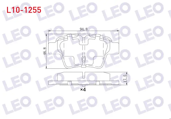 Fren Balata Arka Peugeot 307 1.6 90 Hp 2000-2007 / 307 1.6 HDI 90 Hp 2000-2007 / 207 1.4 HDI 2006-2012 / 207 1.6İ 16V 2006-2012 / Citroen C4 1.6 HDI 2004-2009 / C4 1.6 2004-2009