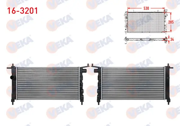 Su Radyatörü Mekanik Opel Corsa B 1.2İ M-T Ac-1993-2000
