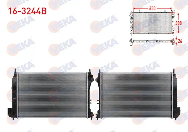 Su Radyatörü Brazing Opel Vectra C 2.0 Dtı M-T 2002-2008