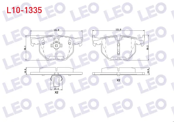Fren Balata Arka BMW 5 Serisi (E60) 525 İ 2003-2010 / (E60) 520 D 2003-2010 / (E60) 520 İ 2003-2010 / (E60) 530 D 2003-2010 / (E60) 525 D 2003-2010 / (E60) 530 İ 2003-2010