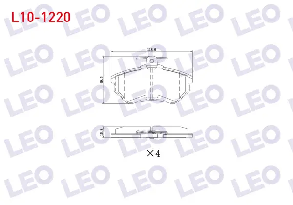 Fren Balata Ön VW Passat (3A2,35I) 1.8 1988-1997 / 2.0 1988-1997 / Golf III 1.9 TDI 1991-1999 / Caddy II 1.9 Sdı 1995-2004 / Seat Ibiza II 1.6İ 1993-2002 / 1.7 Sdı 1993-2002 / Toledo I 1.8 1991-1999 /
