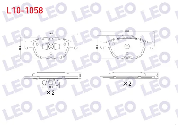Fren Balata Ön Ford Transit Connect 1.8 TDCI 2002-2013 / Tourneo Connect 1.8 TDCI 2002-2013 / Focus I (Daw,Dbw) 2.0İ 16V 1998-2004