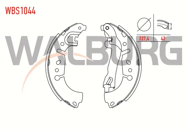 Fren Pabuç Balata Arka Fiat Egea 1.3 Mjt Levyelı 227,4X42 mm 2015-/ Fiat 500L 1.6 Mjt 2012-/ Fiat 500L 1.3 Mjt 2012-/ Fiat 500L 0.9 2012-/ Fiat 500L 1.4 2012 -