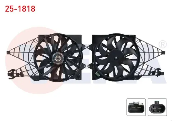 Fan Motoru (Su + Klima) Davlumbazlı Tekli Fan Fiat Linea (323) 1.3 Mjt 2007 -