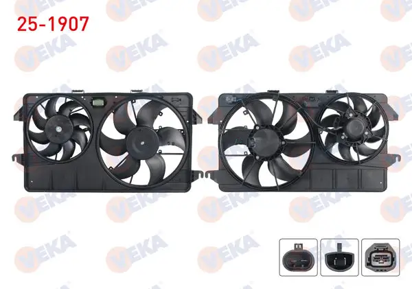 Fan Motoru Su Radyatörü Davlumbazlı Çiftli Fan Ford Transit Connect 1.8 TDCI Ac + 2002-2013