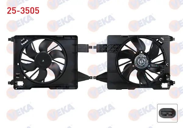 Fan Motoru Su Radyatörü Davlumbazlı Tekli Fanlı Renault Megane II (Bm0 / 1,Cm0 / 1) 1.5 DCI M-T Ac + 2002-2008