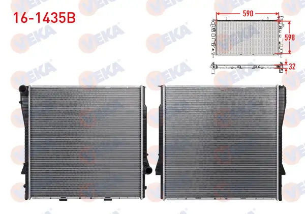 Su Radyatörü Brazing BMW X5 (E53) 3.0 D-3.0İ A-T-4.4İ A-T / M-T 2000-2007