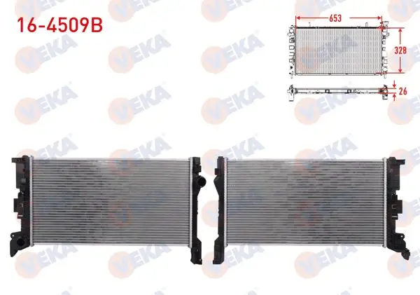 Su Radyatörü Brazing Volvo S90 II D3-D4 2016-/ V60 II D3-D4 2018-/ V90 II D3-D4 2016-/ Xc60 II D3-D4-T4-T8 2018 -