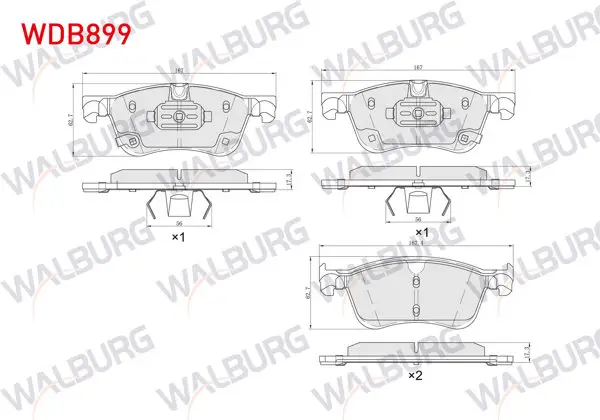 Fren Balata Ön Nissan Qashqai III (J12) 1.3 Dıg-T 2021-/ Renault Austral TCE 130,140 2022-/ Kangoo 2021 -