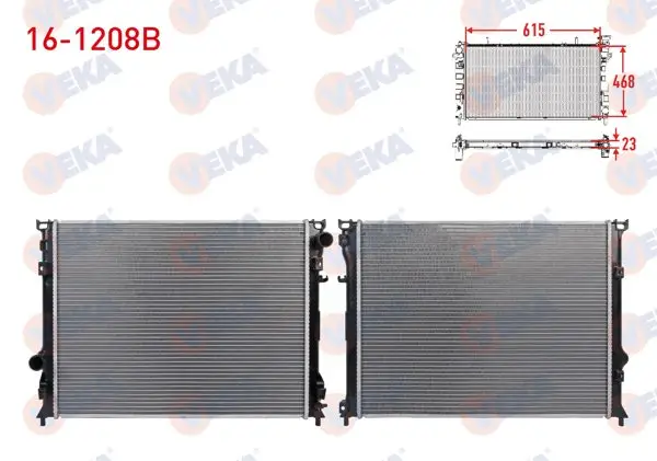 Su Radyatörü Brazing Chrysler 300 C 2.7-3.0 Crd-3.5-6.1 A-T / M-T 2004-2011 / Lancıa Thema (Lx) 3.0 Crd A-T / M-T 2011 -