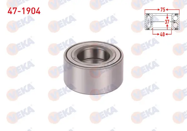 On Tekerlek Rulmanı Sol-Sağ 40X75x37 Ford Mondeo III 2000-2007 / Jaguar X-Type 2004-2009