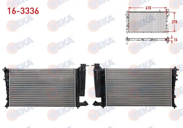 Su Radyatörü Mekanik Peugeot 306 (7B,N3,N5) 1.8İ A-T Ac + / 1993-2002