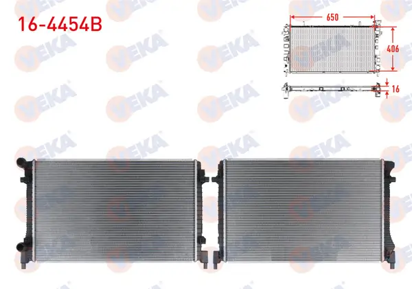 Su Radyatörü Brazing Volkswagen Golf VII (5G1,Be1) 1.6İ 16V A-T / M-T Ac + /-2014 -