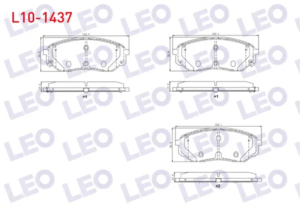 Fren Balata Ön Ikazlı Tel Delikli Kia Sorento III (Um) 2.0 CRDI 2015 -