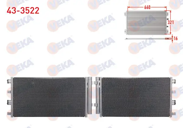 Klima Radyatörü Dacia Duster 1.5 DCI 108 Hp 2009-2012