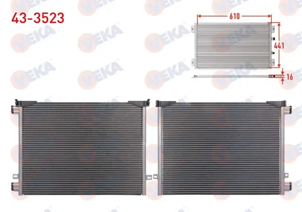 Klima Radyatörü Renault Traffic II (Fl) 1.9 DCI (Delik Çapı 14,35 mm) 2002-2014