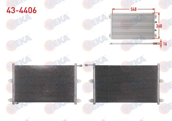 Klima Radyatörü Volkswagen Polo Classic (6Kv2) 1.4 M-T 1995-2001