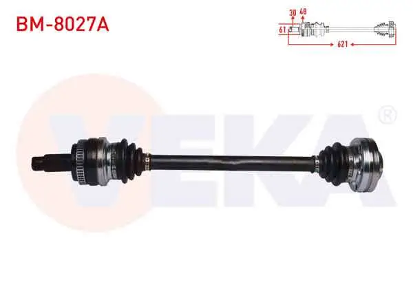 Komple Aks Sol Arka BMW X3 (E83) 2.0 D ABS li 48 Dıs Uzunluk 621 mm 2004-2010