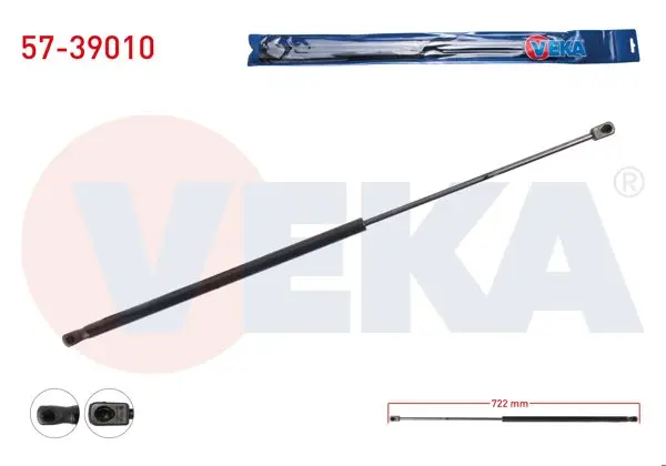 Motor Kaput Amortisörü 722mm / 350N Skoda Superb (3U4) 2002-2010