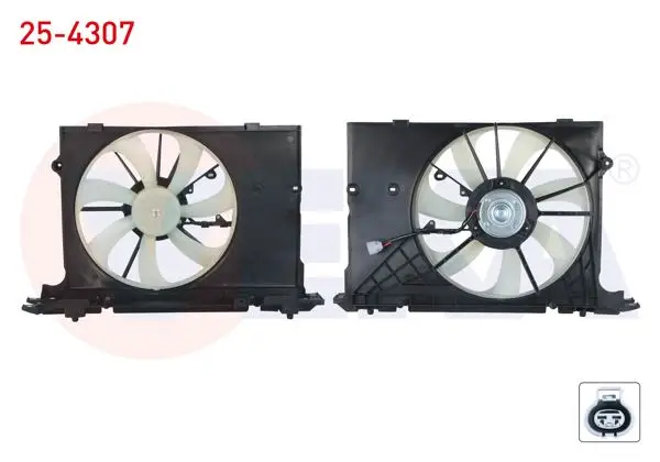 Fan Motoru (Su + Klima) Radyatörü Davlumbazlı Tek Fan Toyota Corolla 1.4 D-4D 2012 -