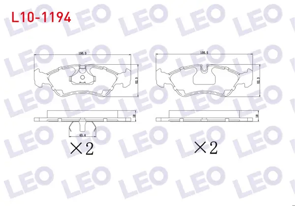 Fren Balata Ön Opel Vectra B 1.6İ 1995-2003 / Vectra B 1.8İ 16V 1995-2003 / Vectra B 2.0 Dtı 1995-2003 / Vectra B 1.7 TD 1995-2003 / Daewoo Espero (Klej) 1.8İ 1995-1999