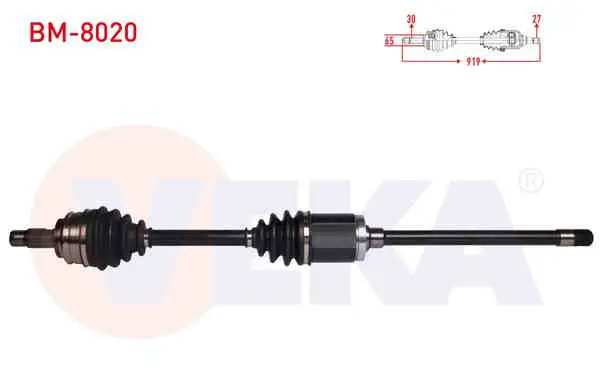 Komple Aks Sağ On BMW X3 (E83) 2.0 D X-Drıve Uzunluk 919 mm 2004-2010