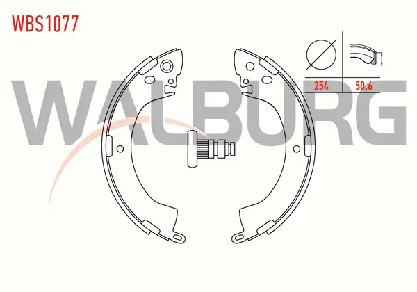 Fren Pabuç Balata Arka Mitsubishi L 200 (K7t,K6t) 2.5 D 254X50,6 mm 1996-2007 / Mitsubishi L300 (P0w,P1w) 2.5 D / Mitsubishi L 200 (K7t,K6t) 2.0 1996-2007 / Mitsubishi L 200 (K7t,K6t) 2.5 TD 1996-2007